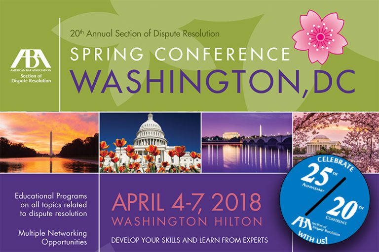 ABA ADR Conference Washington DC April 4 6, 2018 Hamilton Law and